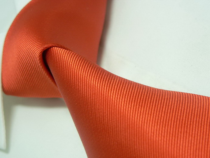 Oranje zijden stropdas van Dutch Ties